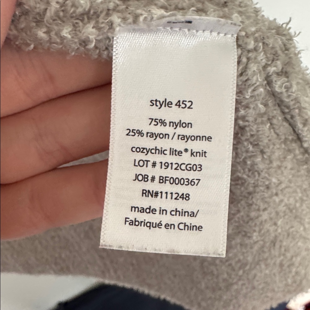 Barefoot Dreams CozyChic Lite Circle Cardigan Style 452, Taupe - Size XS/S - Picture 5 of 6